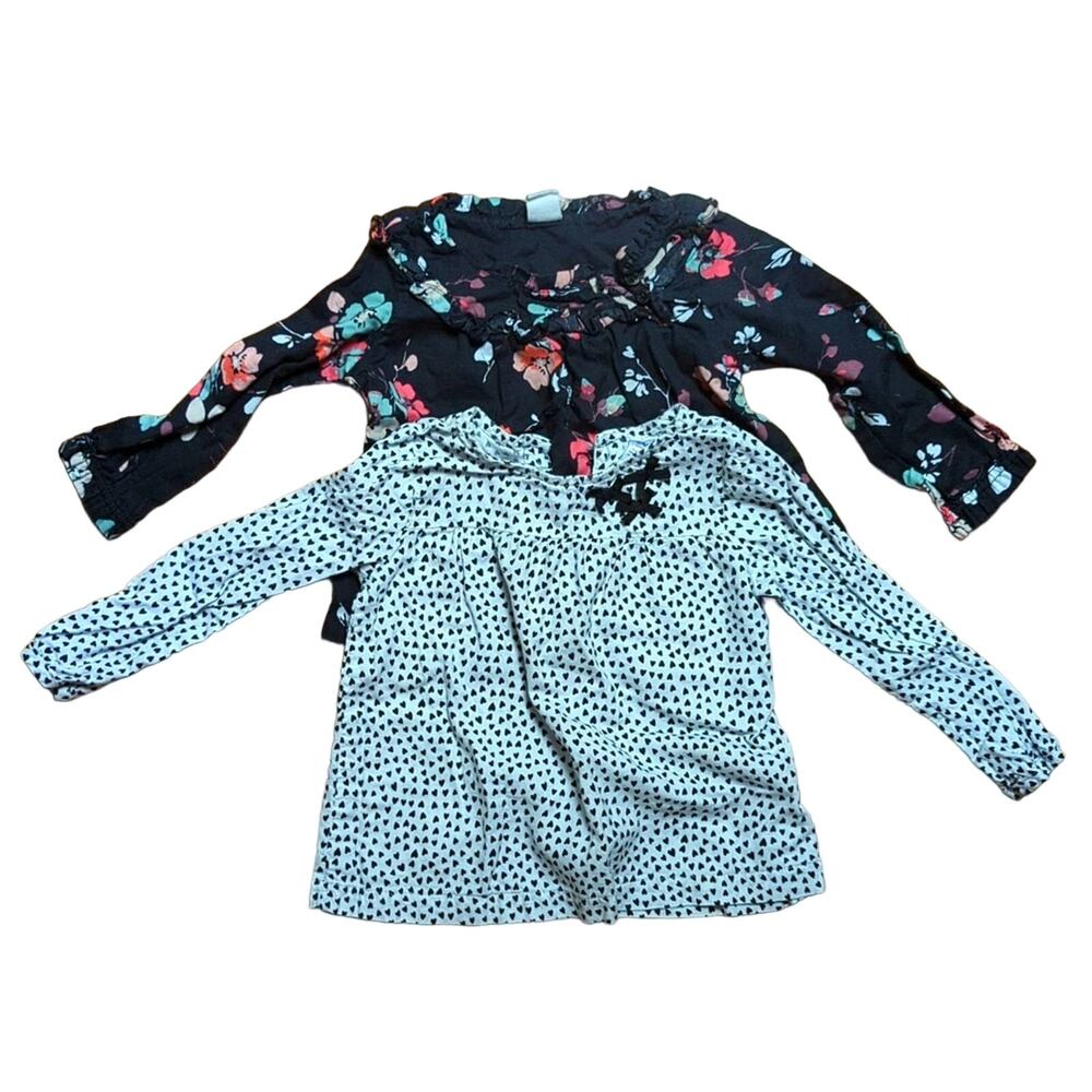 Carter's Gap Toddler 2T Long Sleeve Floral Print Blouse Bundle